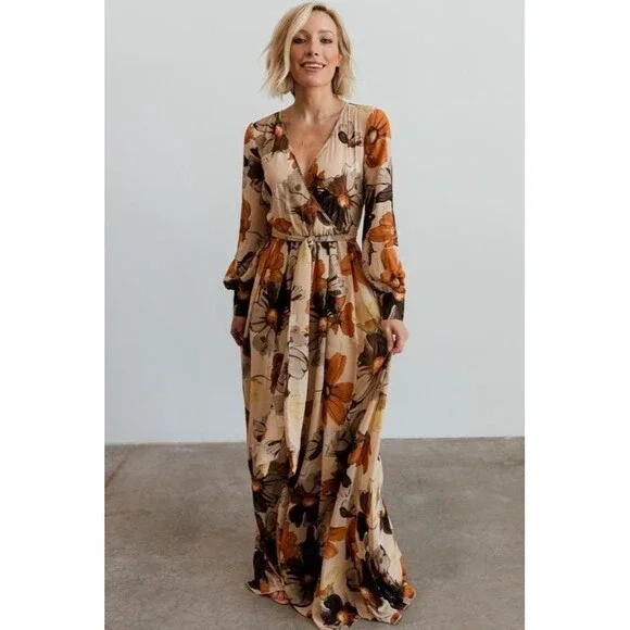 honey floral maxi dress 1990s Miss Honey Floral Maxi